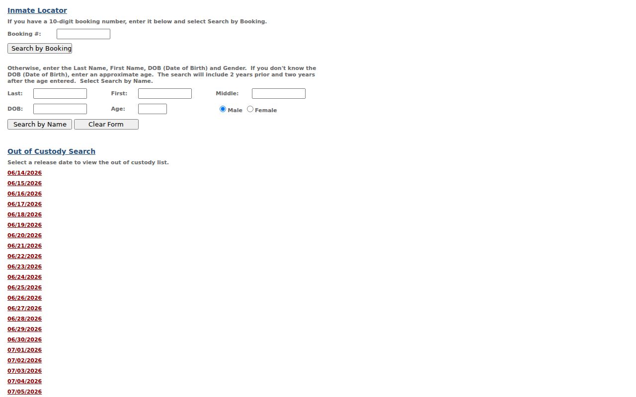 Highland people search Sheriff JIMS booking name lookup