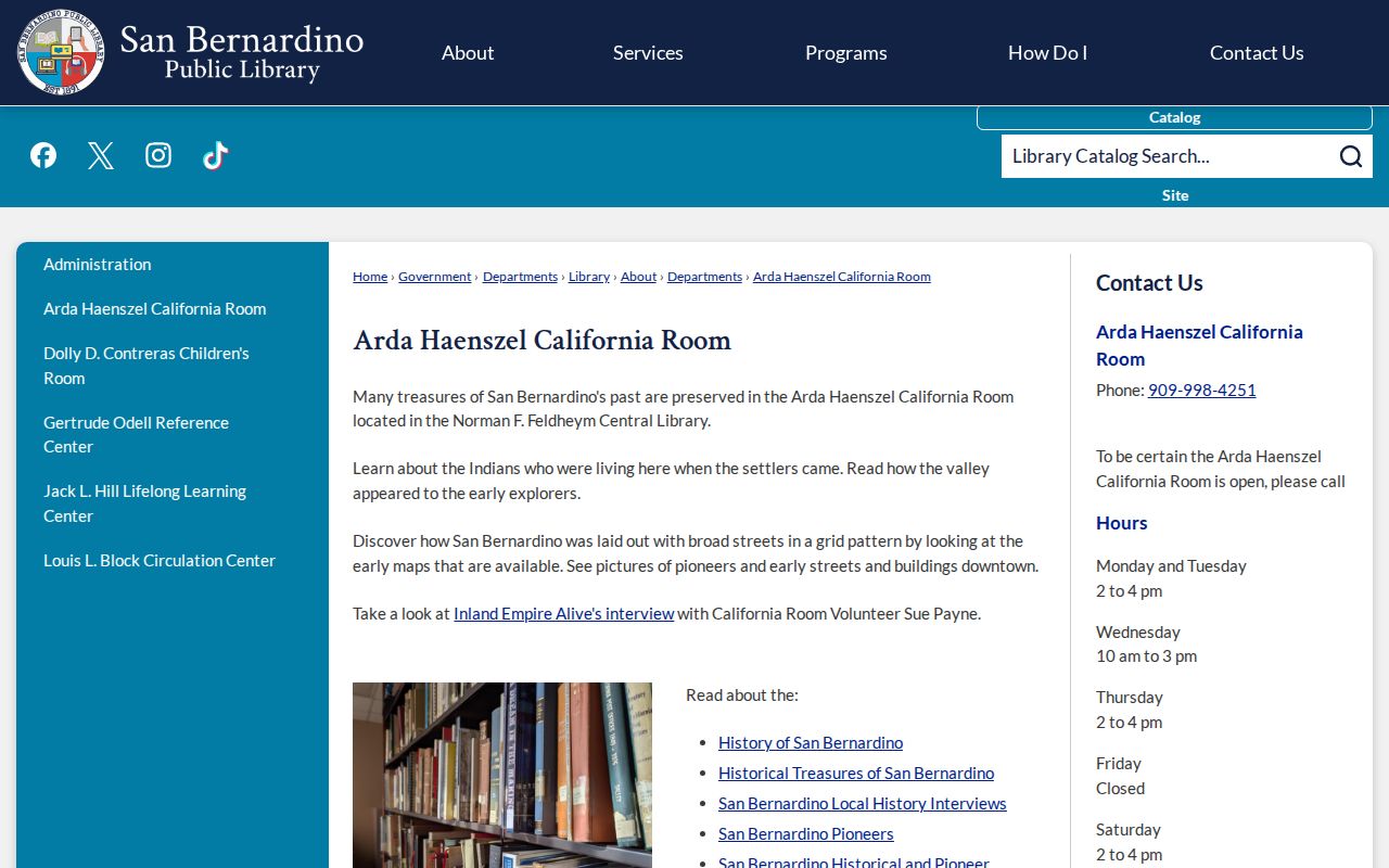 Highland people directories California Room historical holdings