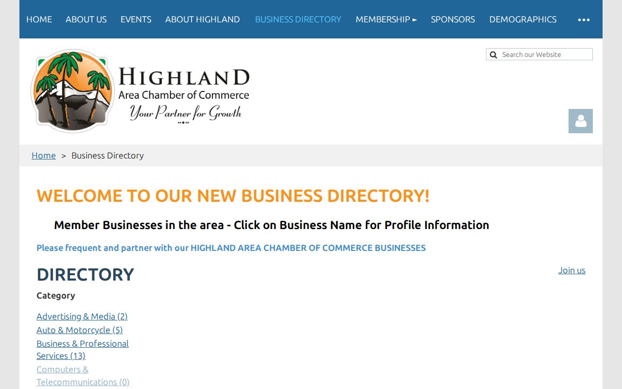 Highland people directories Chamber member listings
