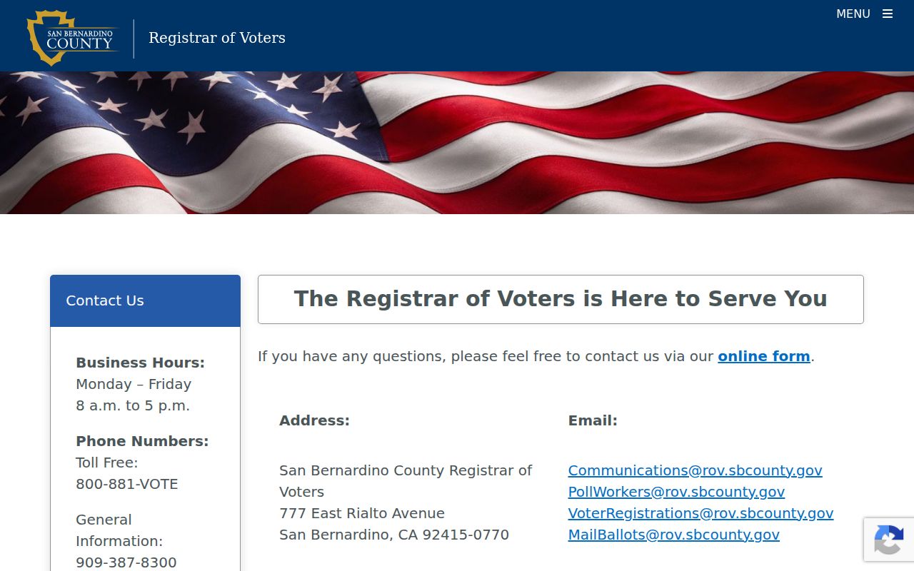 Highland voter records office contact channels